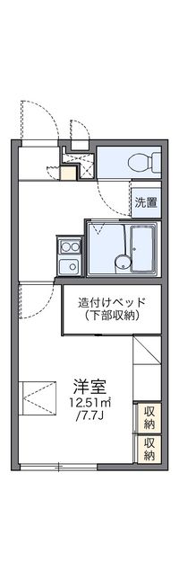 レオパレスウェルスⅡ 間取り図