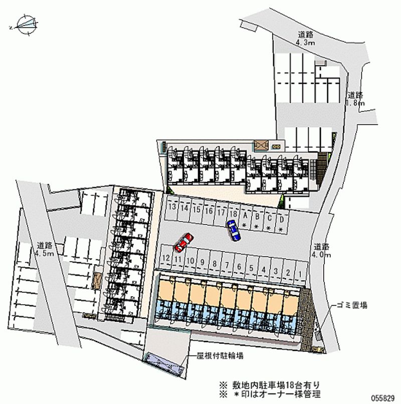 クレイノ西三次 月極駐車場