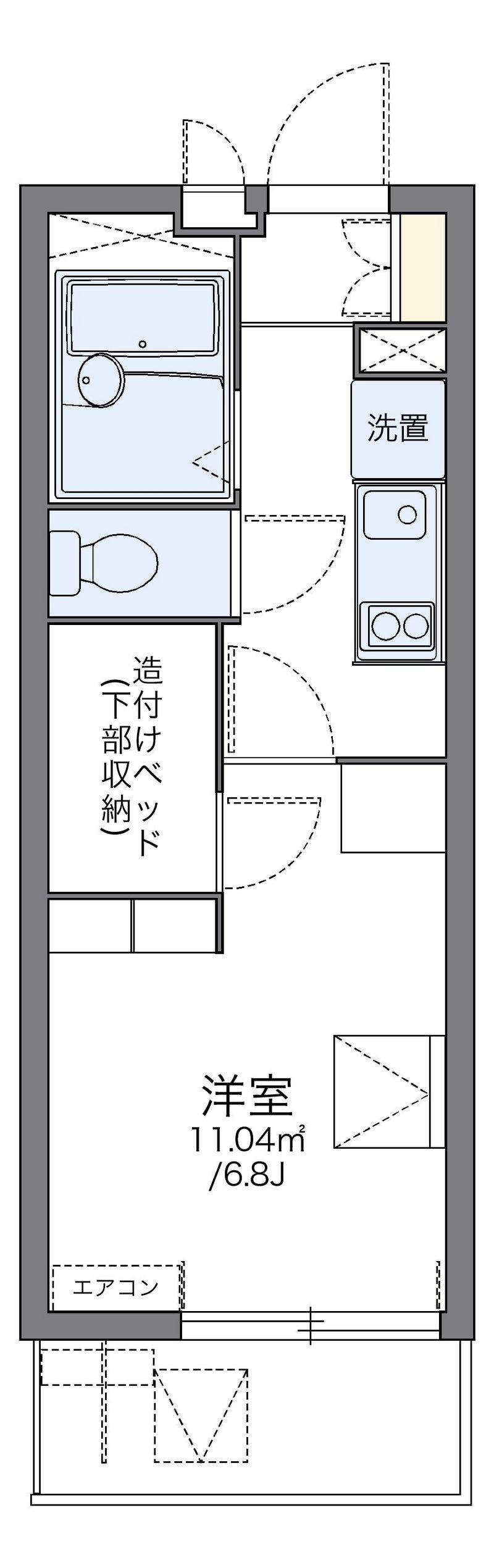 レオパレスピズィエール 間取図