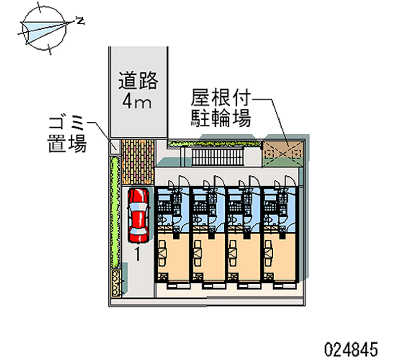 レオパレスシャンブル高殿 区画図