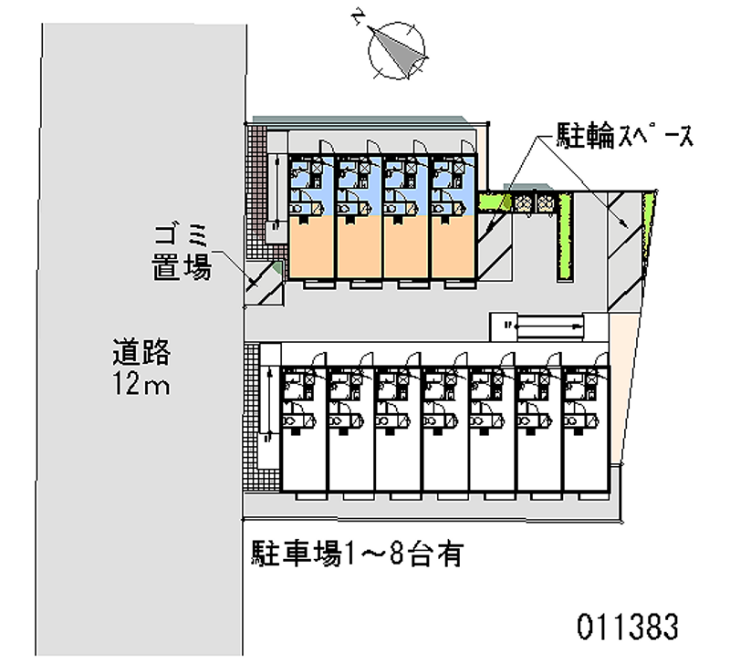 レオパレスエミール戸田Ａ 区画図