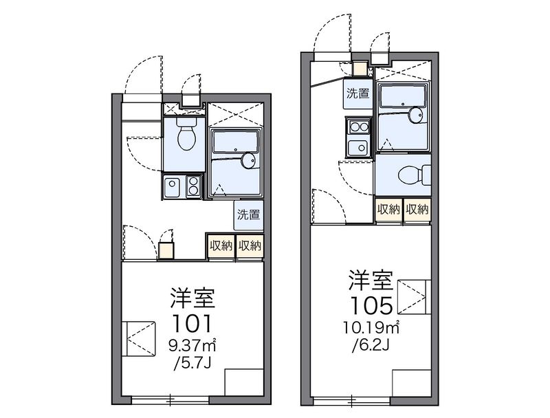 レオパレスエルザ２ 間取図