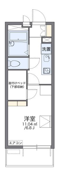 レオパレス神無月 間取り図