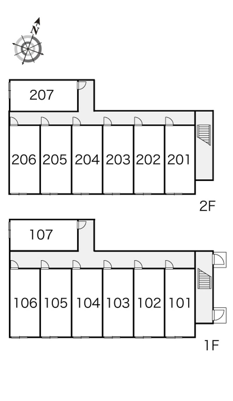 レオパレスプレミールⅡ 間取り配置図