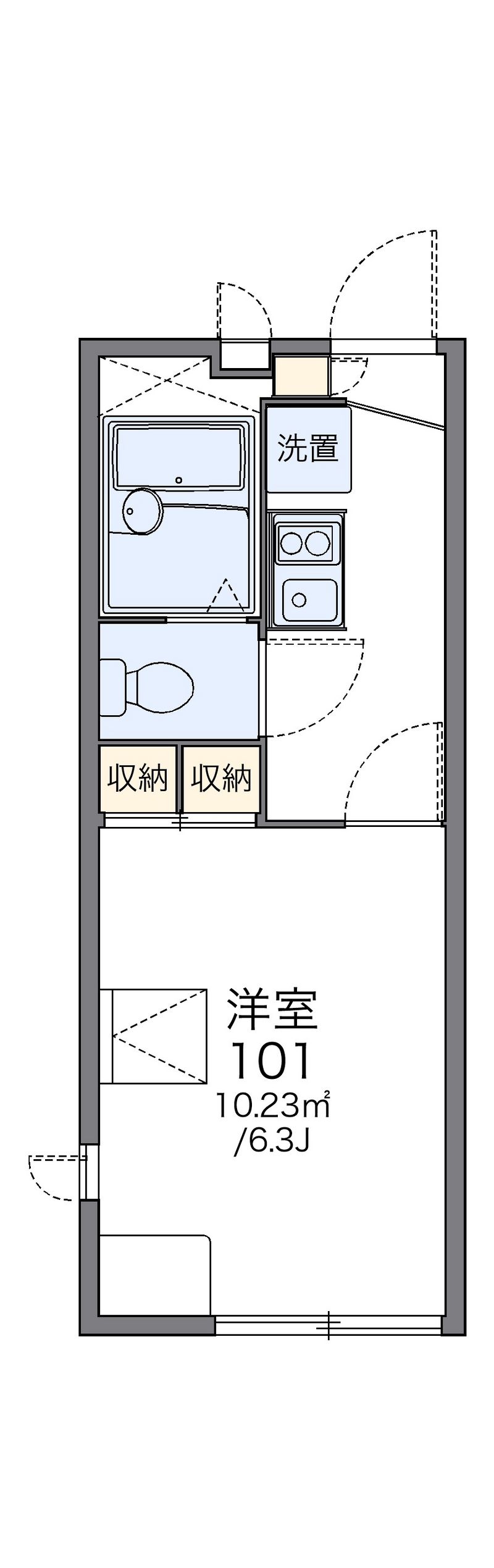 レオパレスブレスブライト 間取図