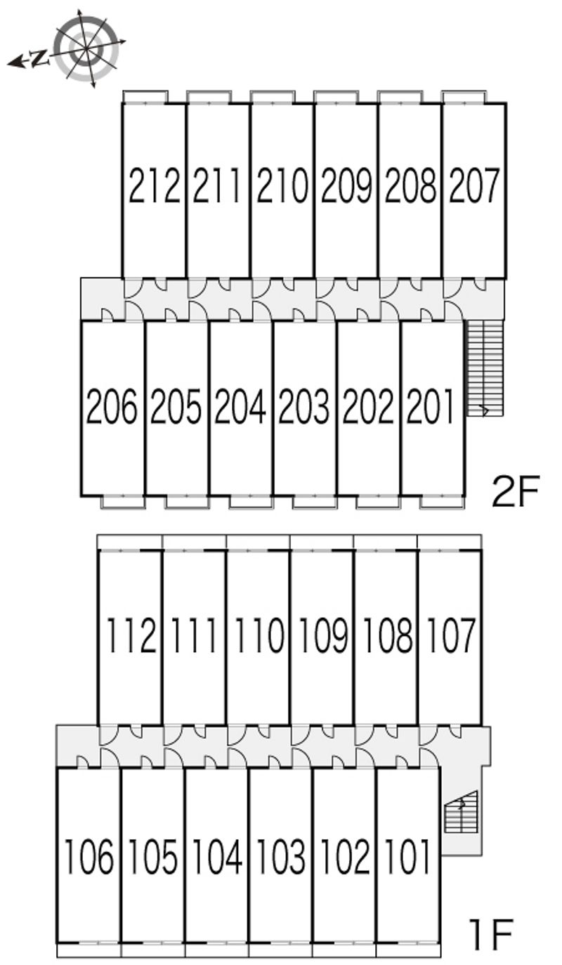 レオパレス阿倍野デュオ 間取配置図