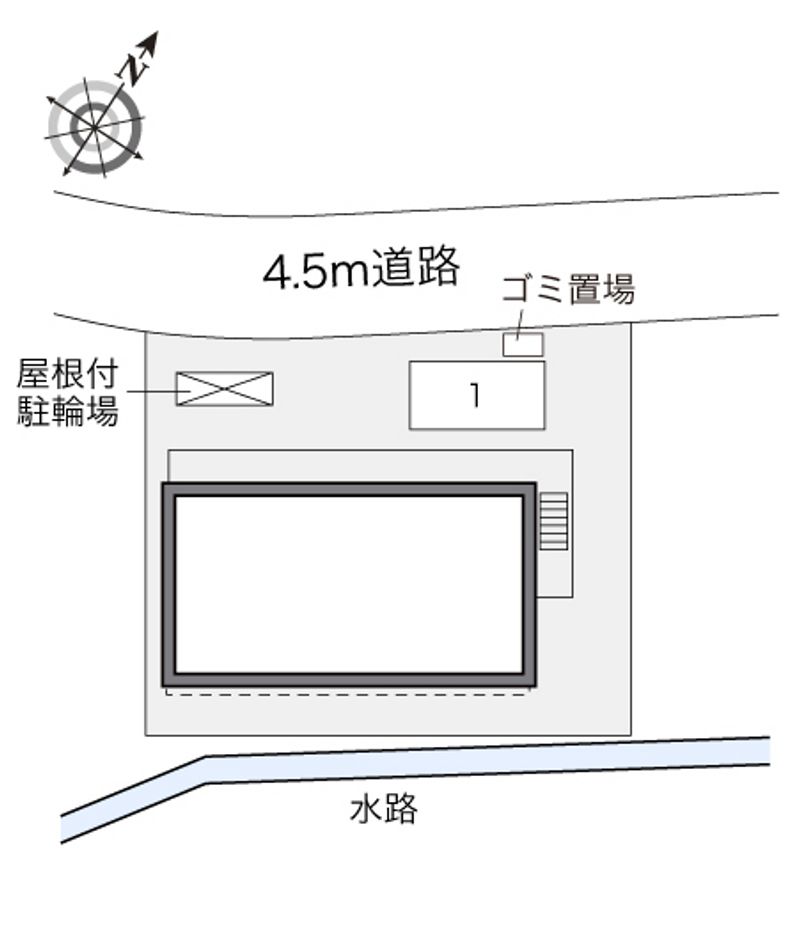 レオパレス舞５８ 配置図