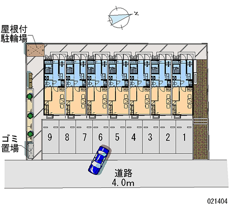 レオパレス小原田 月極駐車場