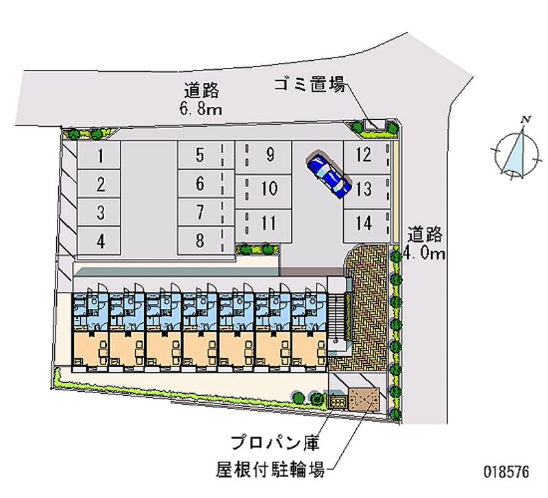 レオパレスナカジマ 月極駐車場