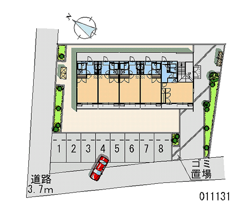 11131 Monthly parking lot