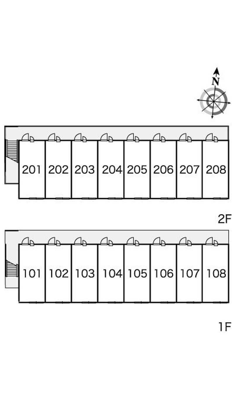 レオパレスパーチェ 間取配置図