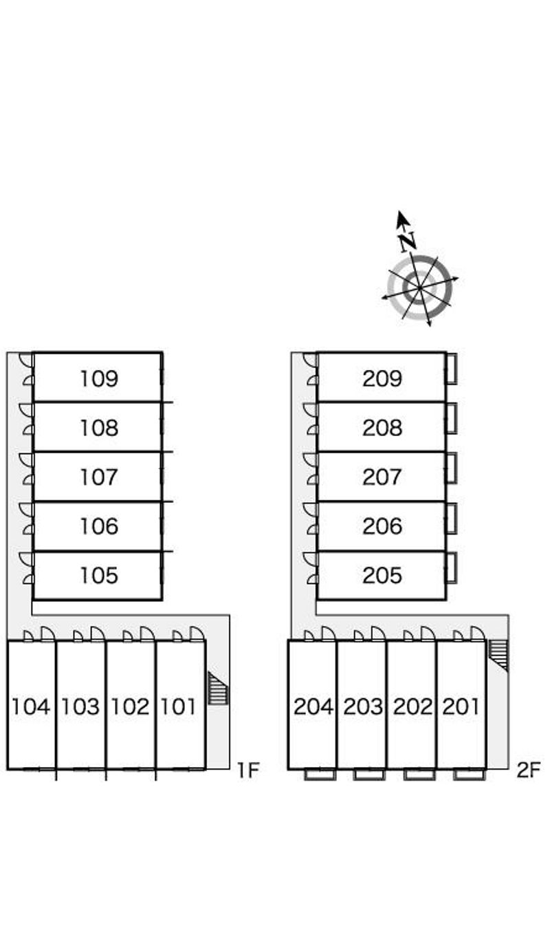 レオパレスＯＳＡＷＡ 間取配置図