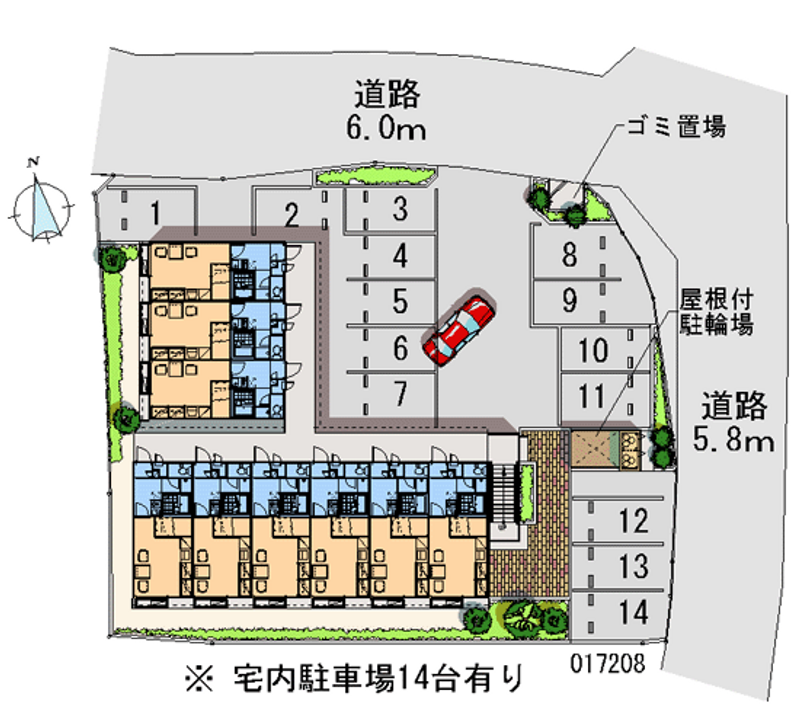 17208月租停车场