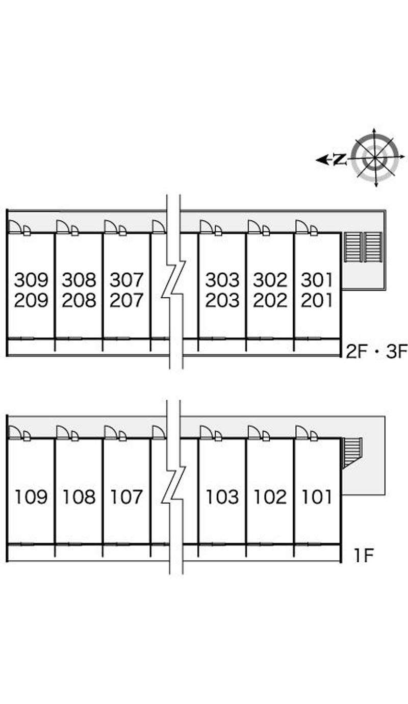 レオパレスエクレール今 間取配置図