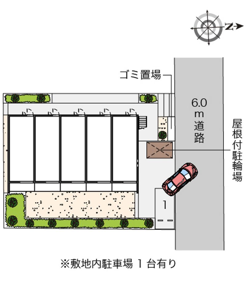 クレイノラポステ一ツ家 配置図