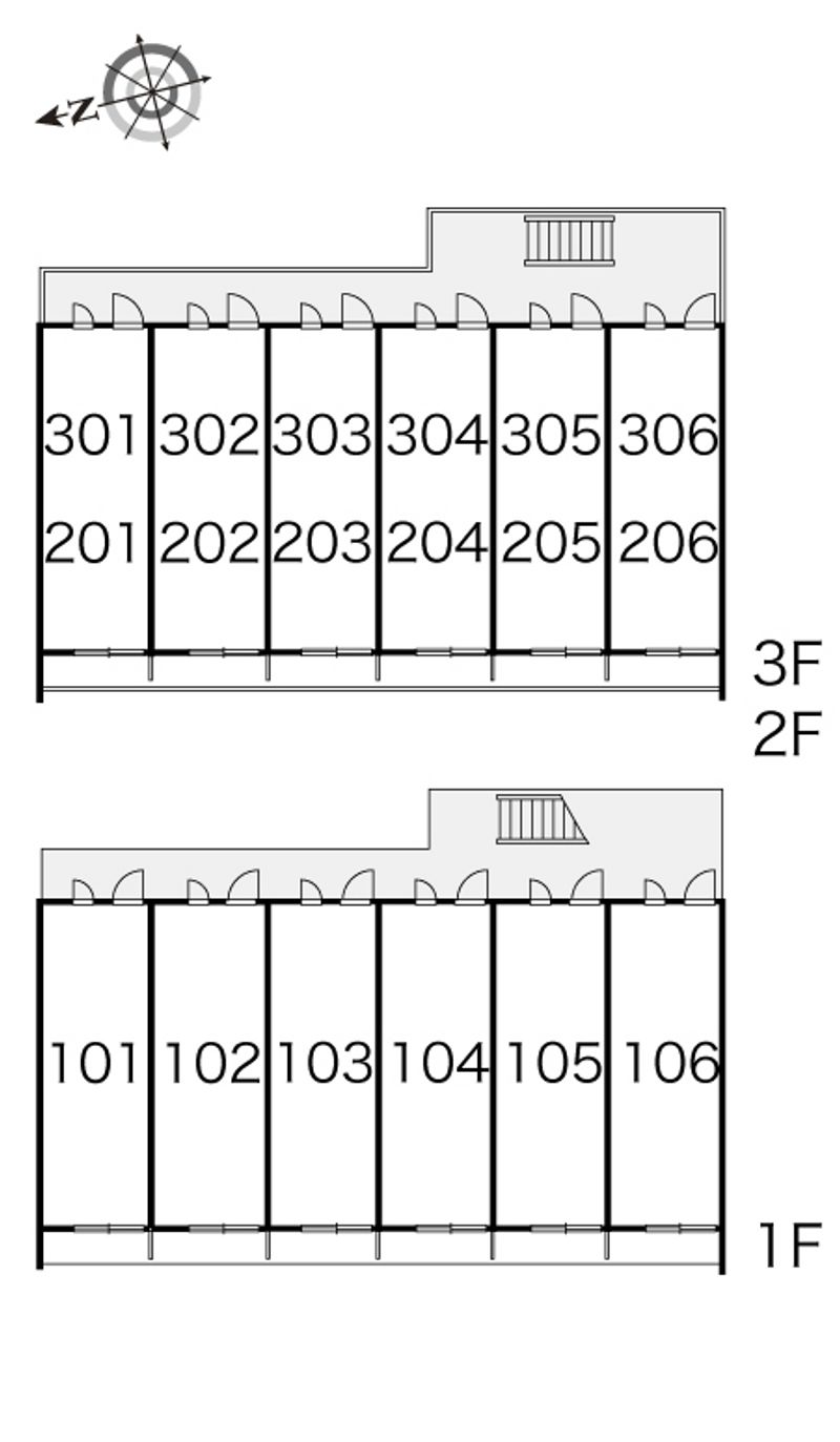 レオパレス稲場 間取配置図