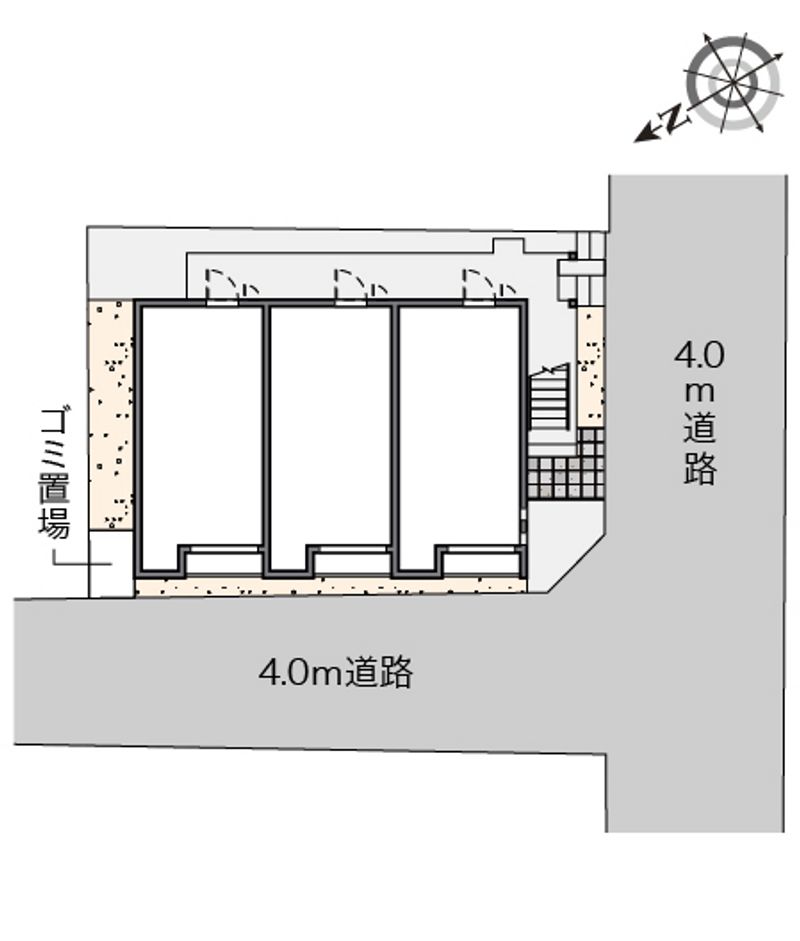 クレイノ市谷台町 配置図