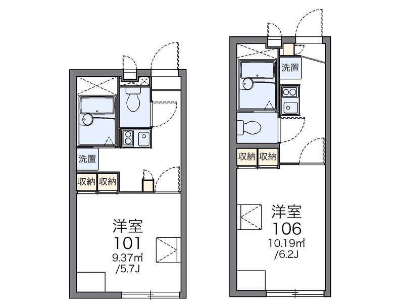 レオパレス清美 間取図