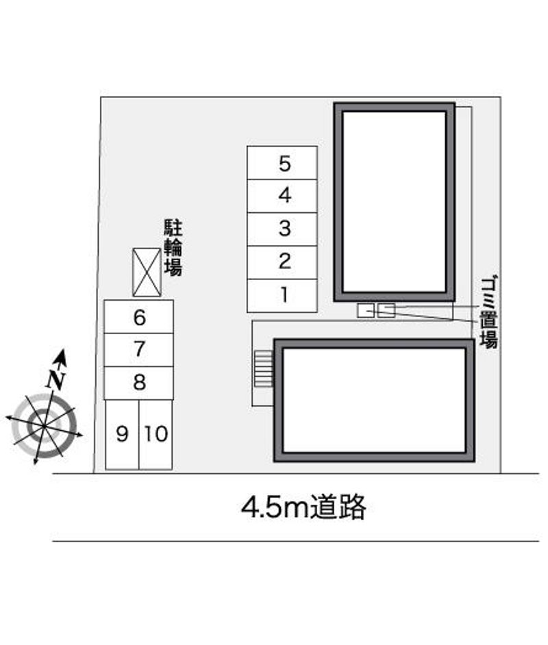 レオパレスさくら 配置図