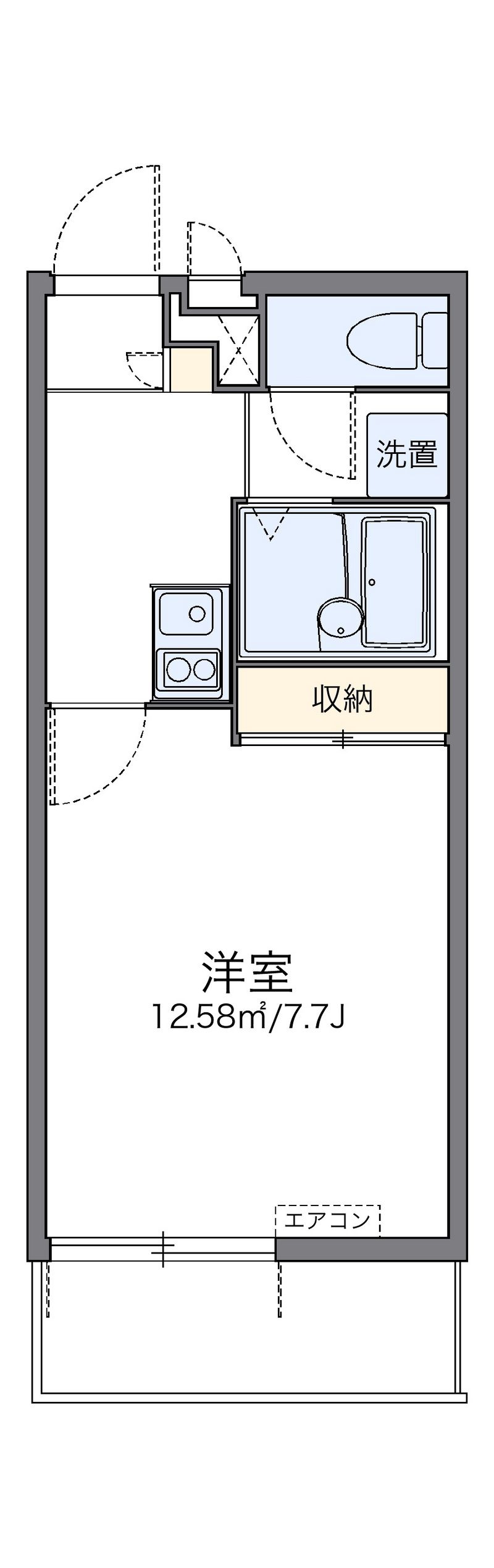 レオパレスＹＡＭＡＺＡＫＩ 間取図