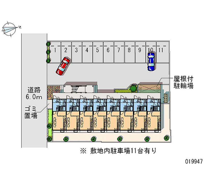 レオパレスＩ 月極駐車場