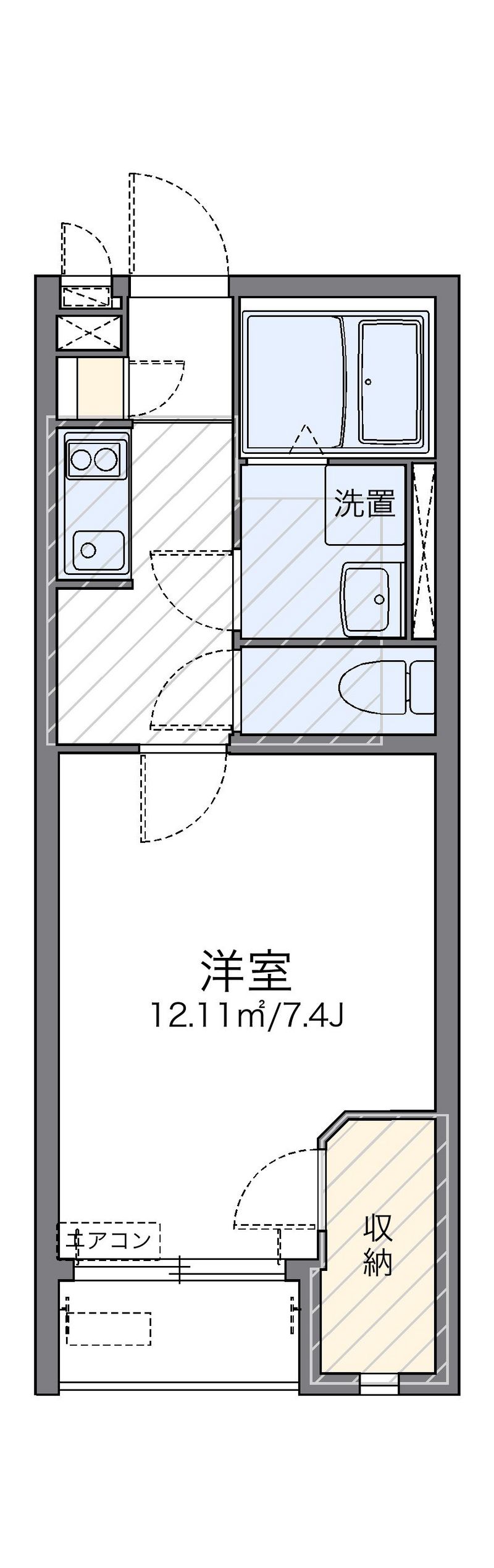 レオネクストアダチ 間取図