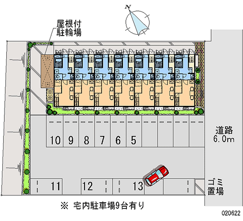 レオパレスハニーレイク 月極駐車場