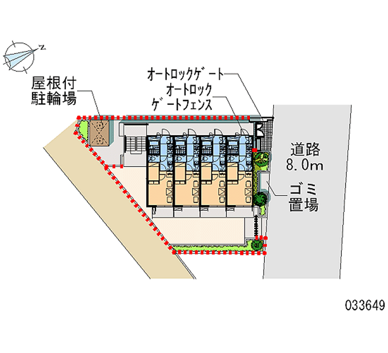 レオパレスＦｏｕｎｔ　Ａ 区画図