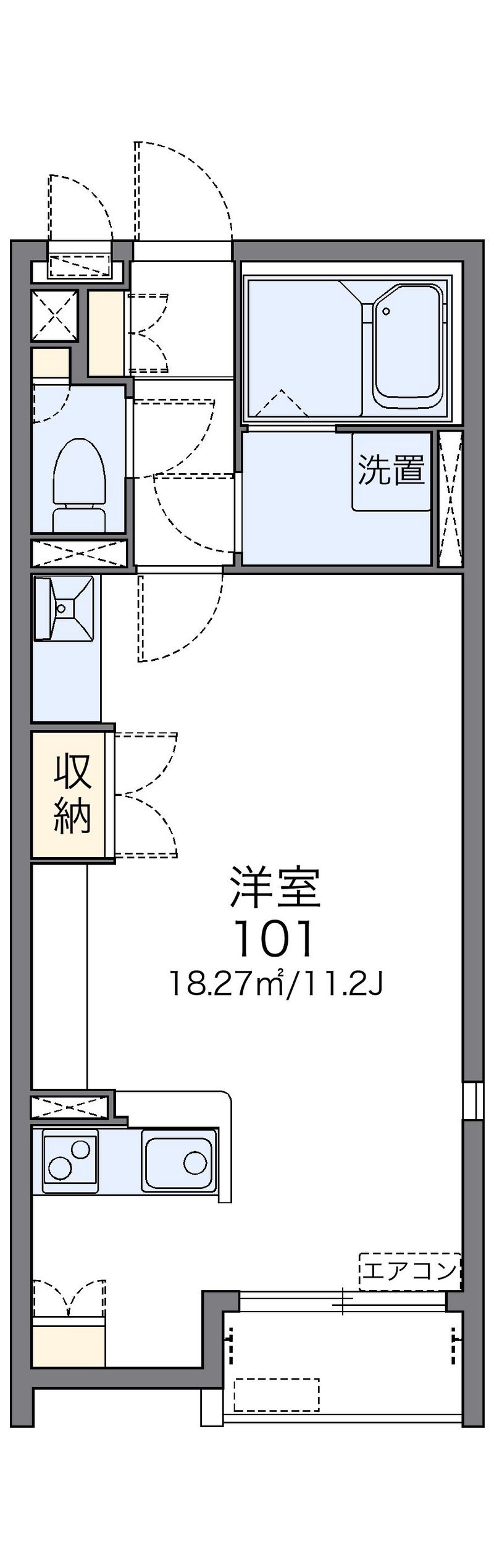 レオネクストＡｑｕａ 間取図