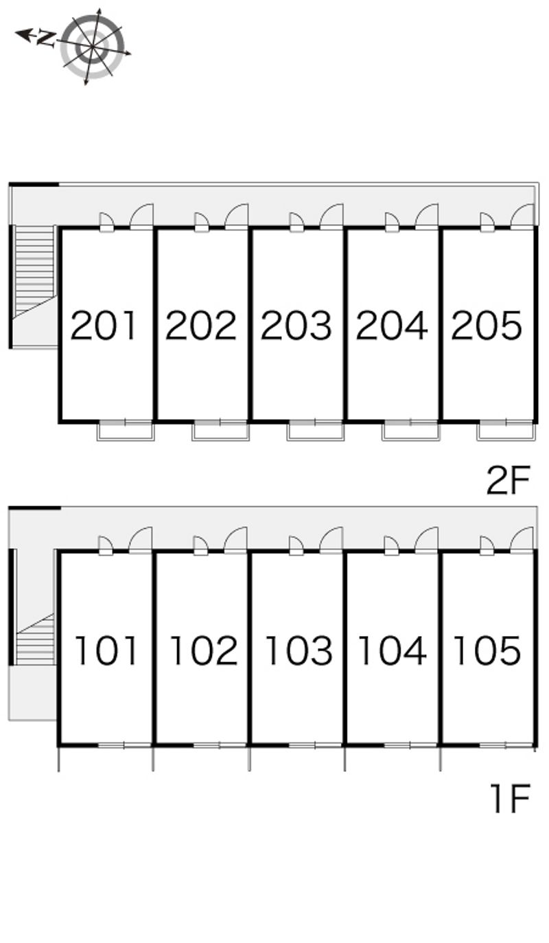レオパレス南林間第１ 間取配置図