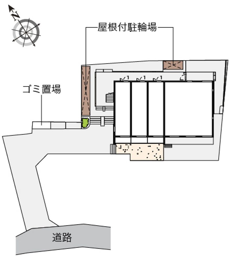 クレイノサニープレイス宮前平Ｌ 配置図