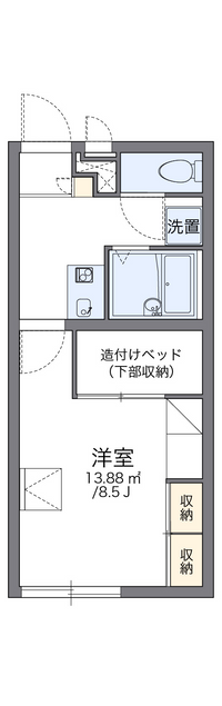 レオパレス飯島Ⅲ 間取り図