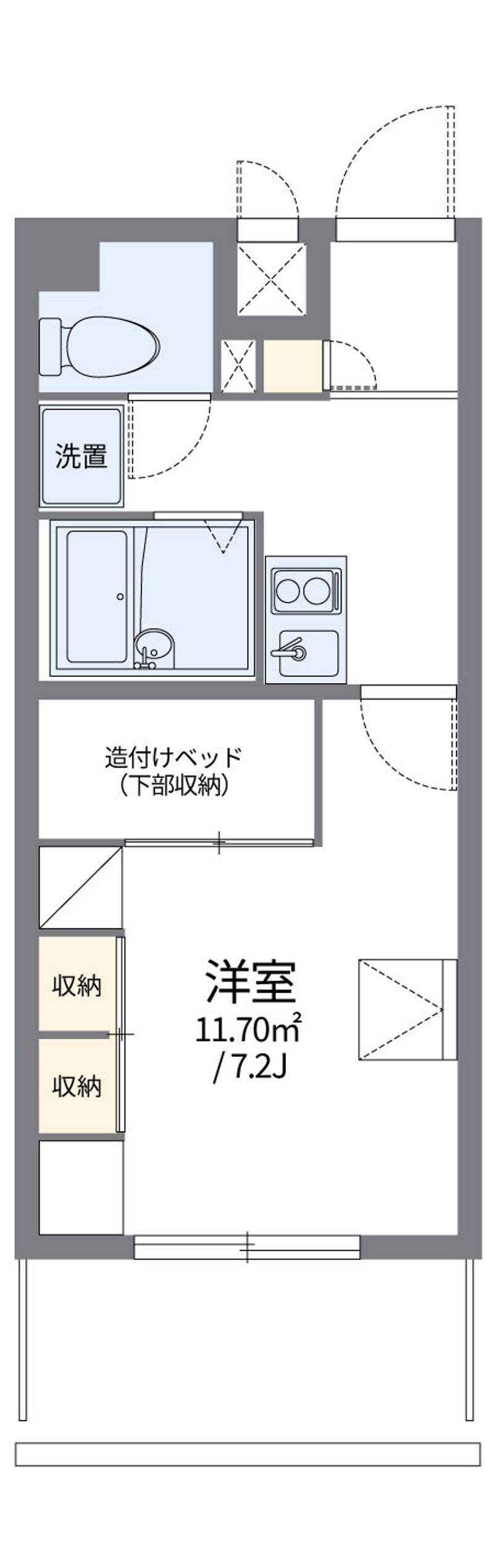レオパレス佐保川 間取図