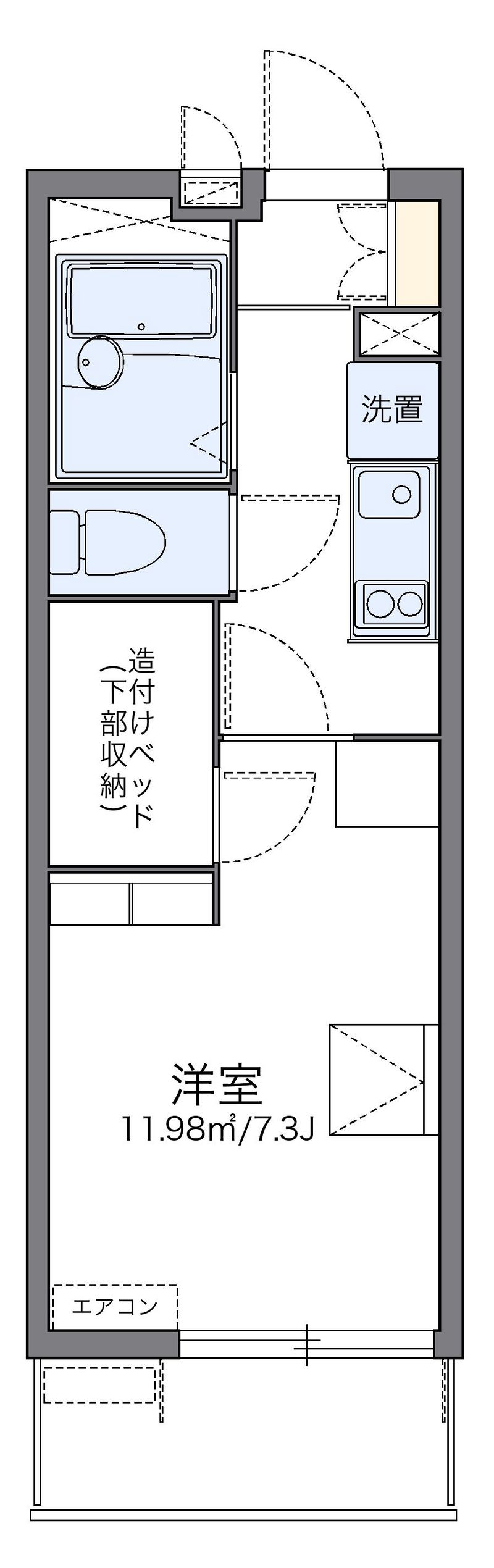 レオパレスアップル 間取り