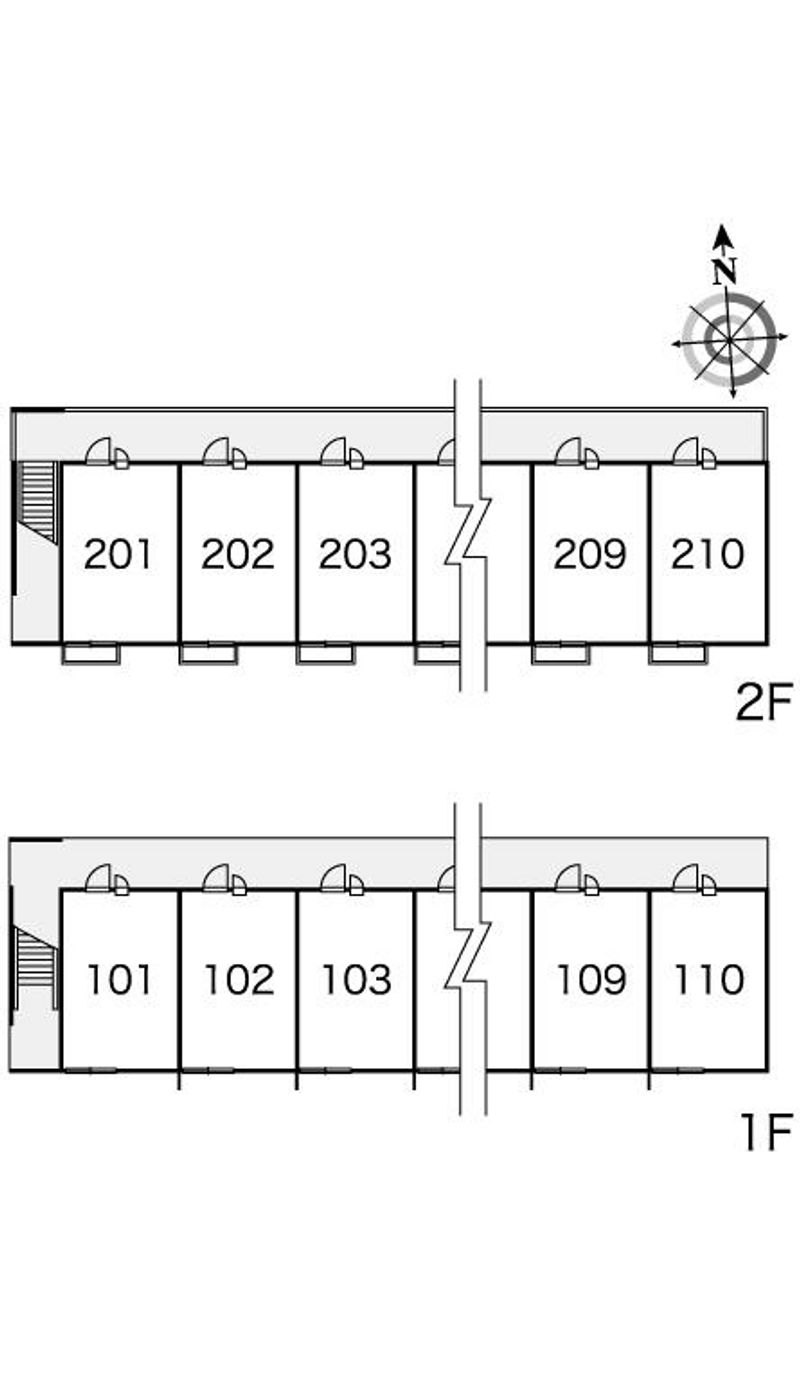 レオパレスコンフォール 間取配置図