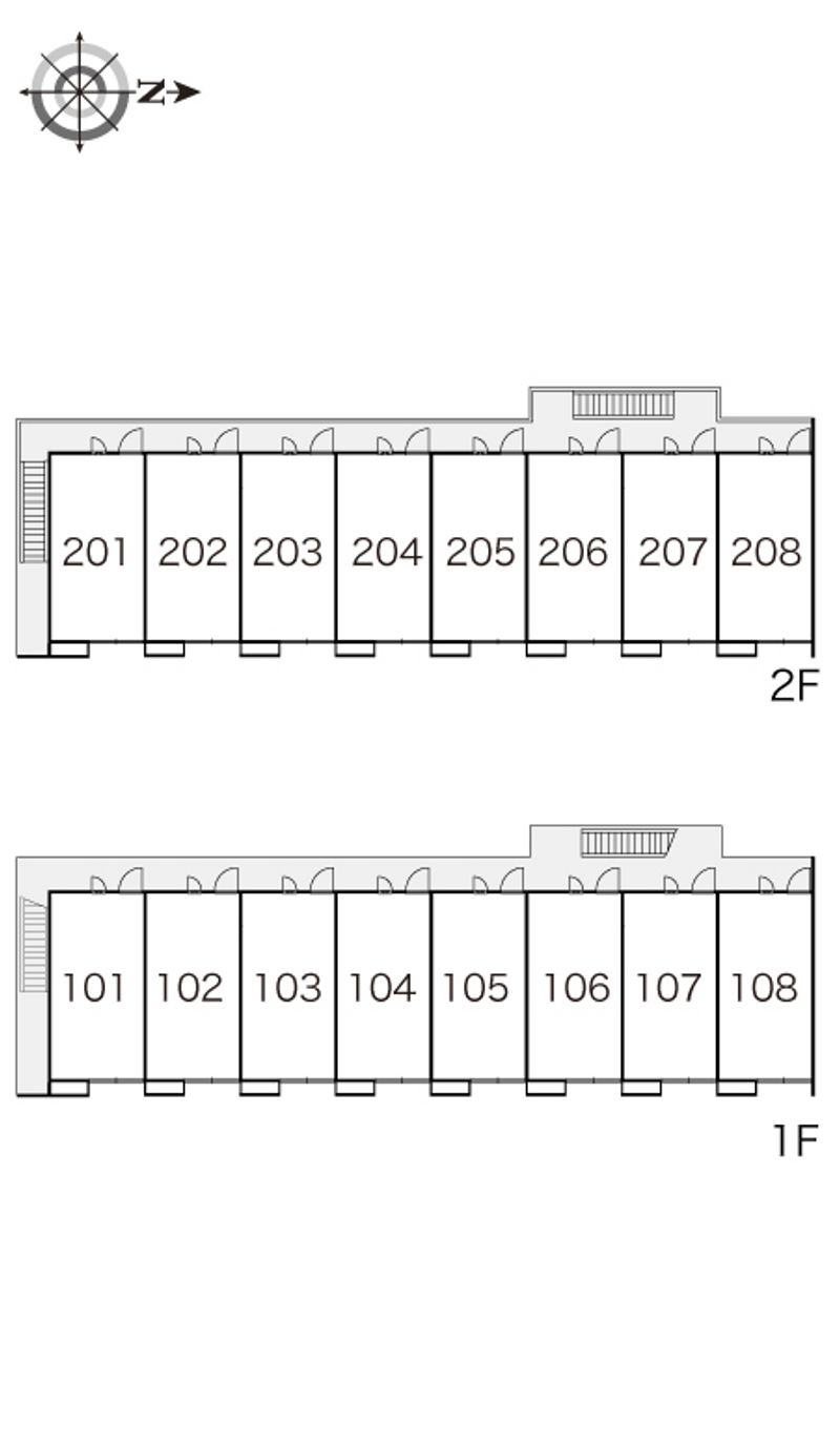 レオパレスあたご 間取り配置図