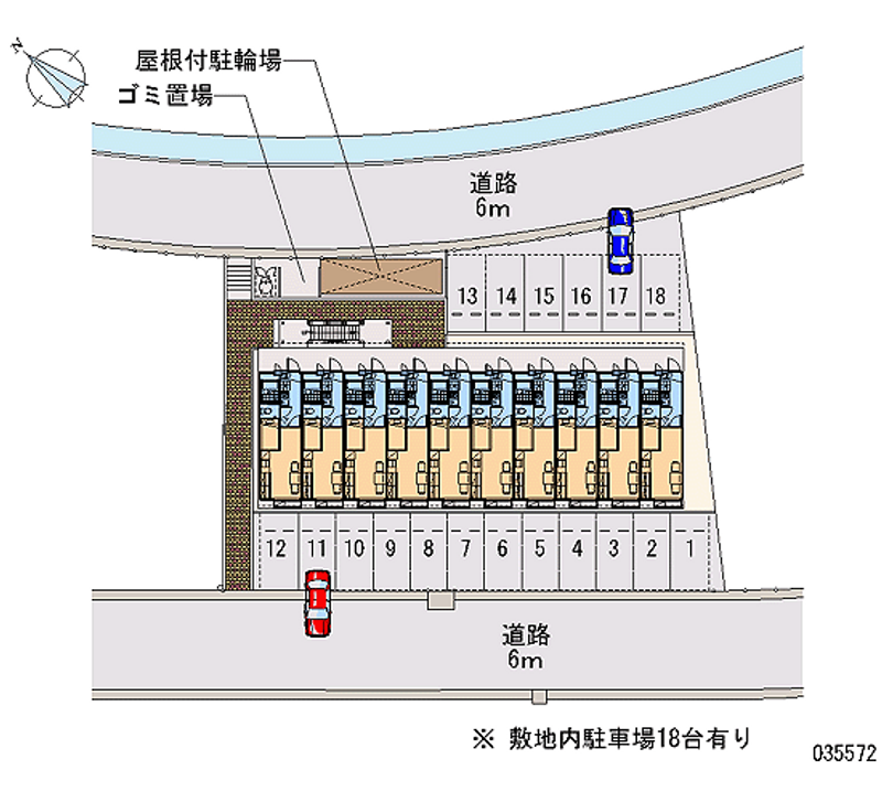 レオパレスみやび福知山 月極駐車場