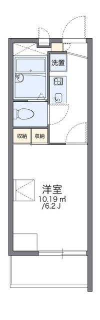 レオパレス東中島 間取り図