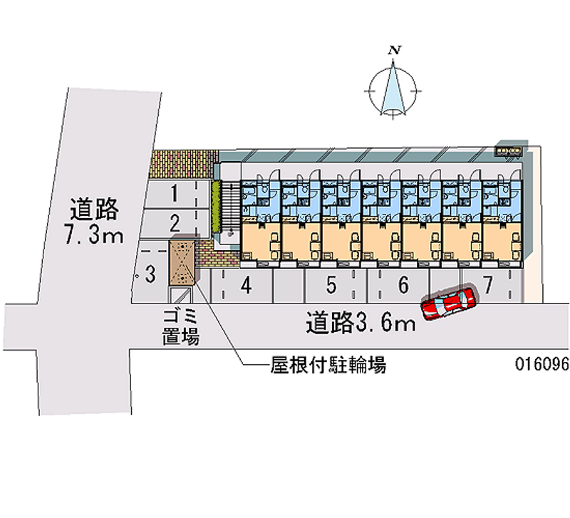 レオパレスアクア 月極駐車場