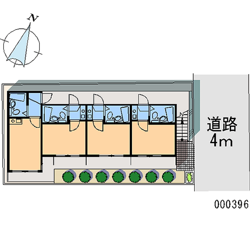 レオパレス金町第１ 区画図