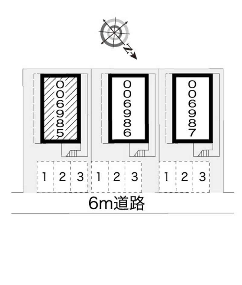 レオパレス島田黒石第１ 配置図
