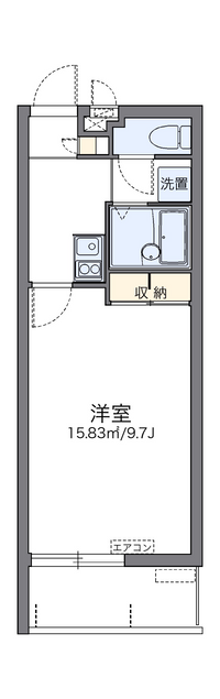 レオパレスハル 間取り図