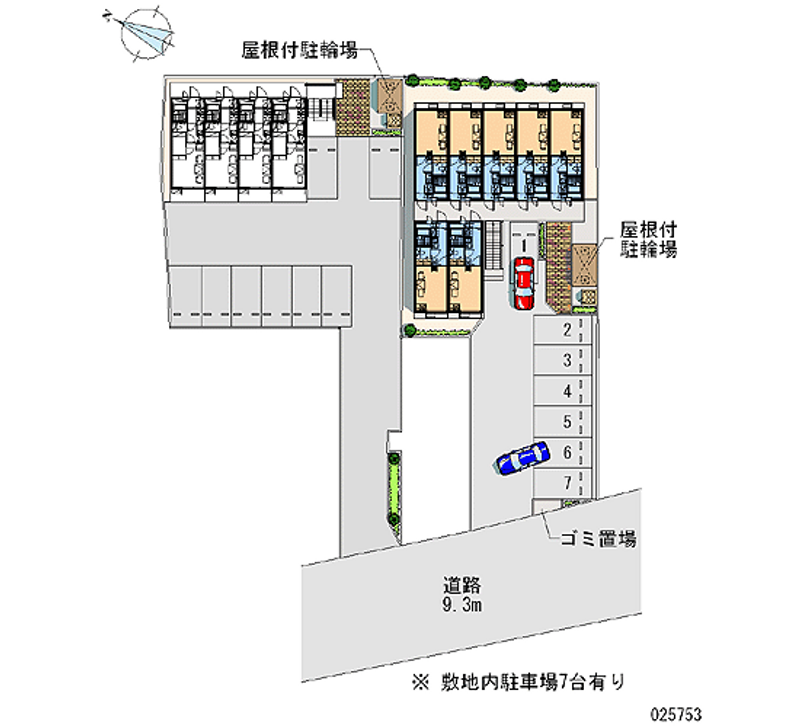 レオパレスシヴ 月極駐車場