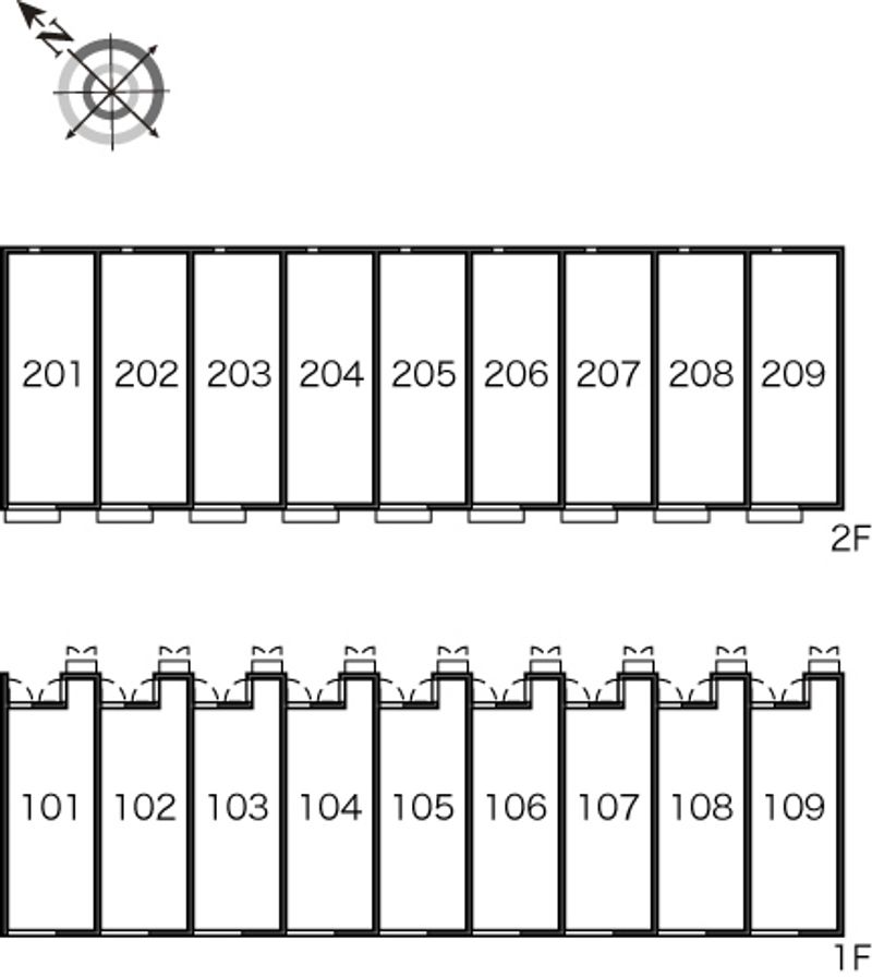 レオネクストヴィダ　フェリス 間取配置図