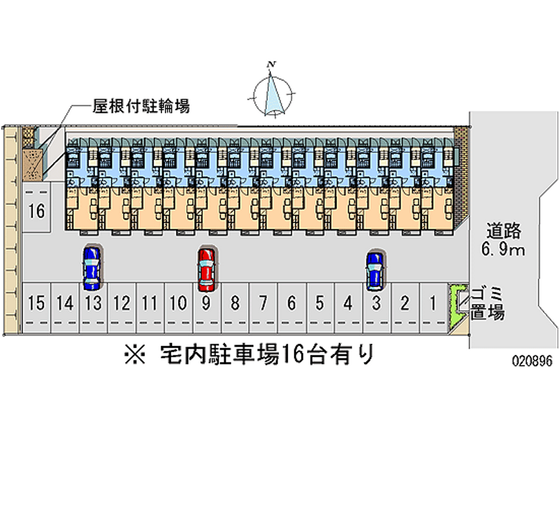 レオパレスかしまＳ 月極駐車場