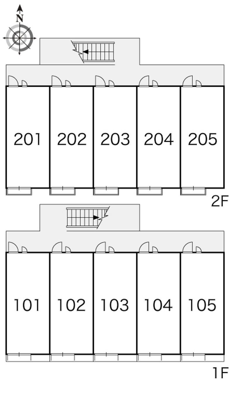 レオパレスマロンモーレー 間取配置図