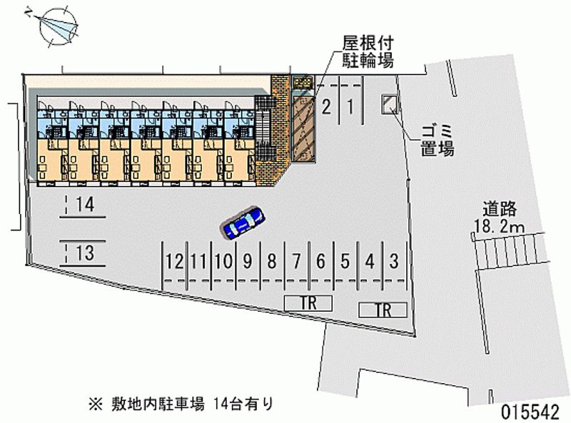 レオパレスＭ． 月極駐車場