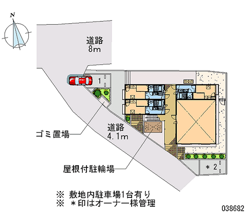 レオパレスヒルサイドハイツ菅田 区画図