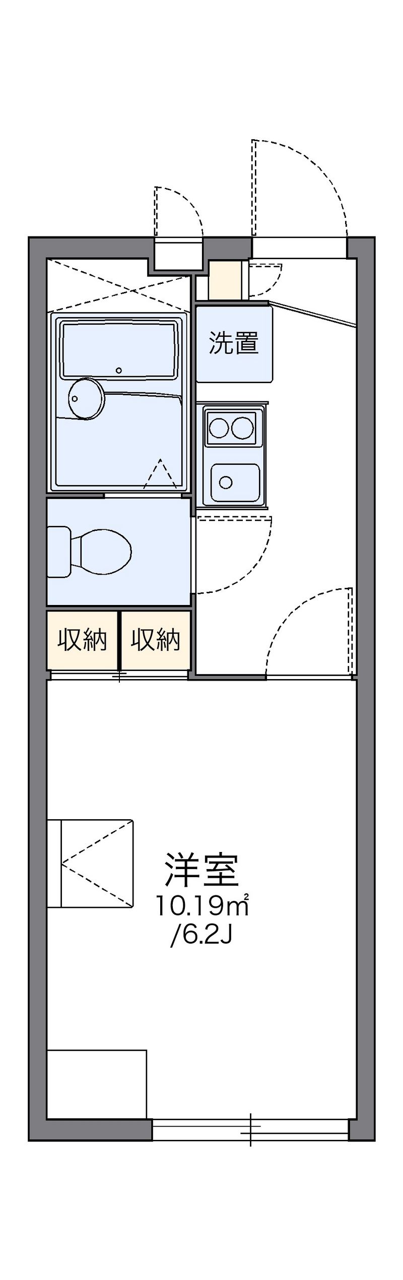 レオパレスＯＫＩＮＯ 間取図