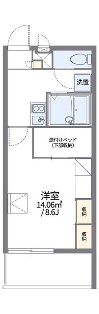 レオパレスアイリ 間取り図